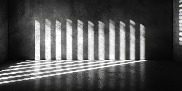 Light and Shadow Play in Empty Room