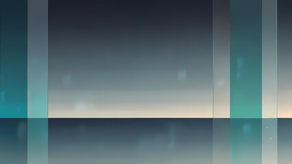 Minimalist Glassy Interface with Mountain View Theme Background