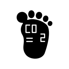 carbon footprint line art