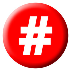 Fototapeta premium hash tag icon
