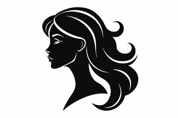 Woman heads in profile beautiful female face silhouette vector
