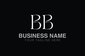 BB B bb initial logo | initial based abstract modern minimal creative logo, vector template image. luxury logotype logo, real estate homie logo. typography logo. initials logo
