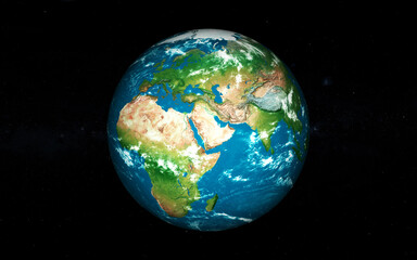 Realistic planet 3d planet earth