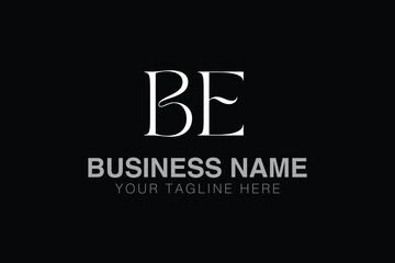 Obraz premium BE B be initial logo | initial based abstract modern minimal creative logo, vector template image. luxury logotype logo, real estate homie logo. typography logo. initials logo