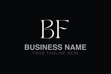 BF B bf initial logo | initial based abstract modern minimal creative logo, vector template image. luxury logotype logo, real estate homie logo. typography logo. initials logo