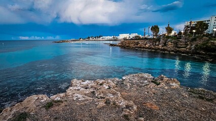 view of the sea from the beach