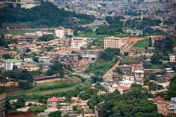 view of the city, Yaounde Cameroon