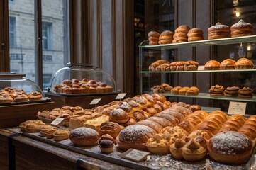 morning breakfast with fresh breads