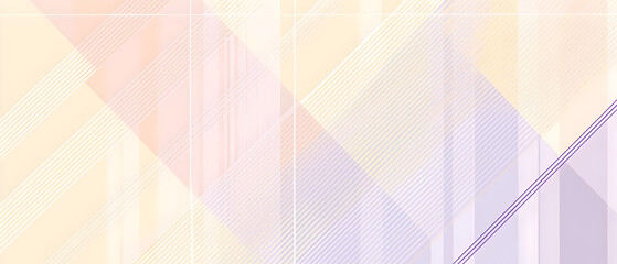 Obraz premium A flat vector illustration of a background with simple stripes and grid patterns, featuring two pastel colors such as light lavender and pale yellow. The stripes run parallel