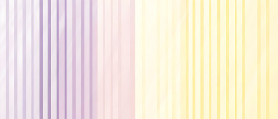 Obraz premium A flat vector illustration of a background with simple stripes and grid patterns, featuring two pastel colors such as light lavender and pale yellow. The stripes run parallel