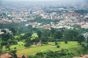 Obraz premium view of the city, Yaounde Cameroon