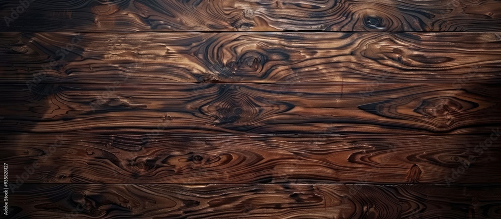 Poster walnut wood surface pattern. copy space image. place for adding text and design