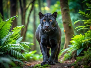 Selbstklebende Fototapeten Lonely Black Panther © Gem
