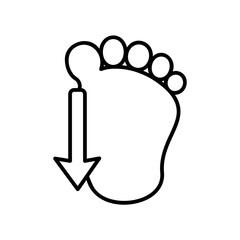 green arrow footprint