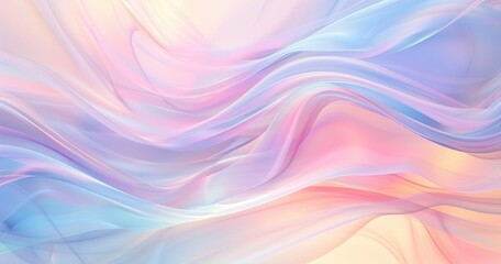A soft, flowing abstract design with pastel colors and smooth gradients, evoking a sense of calm and creativity.