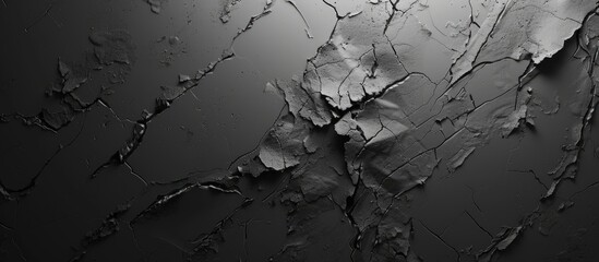 A grey with black and white textured abstract background can be used as wallpaper screen saver brochure cover or presentation background and it includes copy space for text