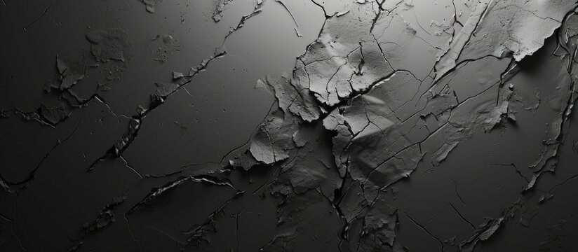 A grey with black and white textured abstract background can be used as wallpaper screen saver brochure cover or presentation background and it includes copy space for text