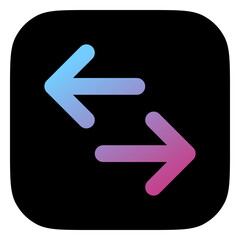 Editable vector data transfer arrows icon. Part of a big icon set family. Perfect for web and app interfaces, presentations, infographics, etc