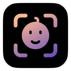 Editable baby face vector icon. Part of a big icon set family. Perfect for web and app interfaces, presentations, infographics, etc