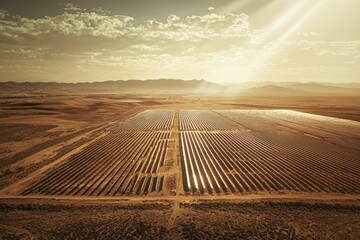 Solar Panel Installation Power Sun Modern Suburban Home Sustainability Green Energy High Angle View Sunset