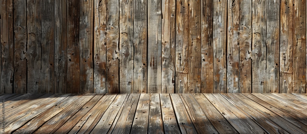 Poster wooden backdrop. copy space image. place for adding text and design