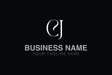 CJ C cj initial logo | initial based abstract modern minimal creative logo, vector template image. luxury logotype logo, real estate homie logo. typography logo. initials logo