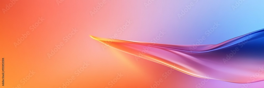 Poster abstract gradient background with curved shape - an abstract image featuring a curved shape against 
