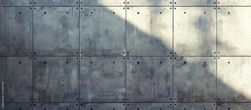 Wall mural Background featuring a close up image of a concrete wall Texture. Copy space image. Place for adding text and design