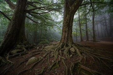 fog in the forest