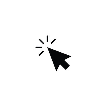recommend clip art: Mouse cursor black and white flat vector icon design. Mouse pointer arrow symbol and clip art