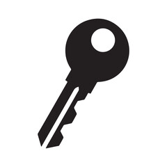 KEY SILHOUETTE VECTOR , KEY ICON	