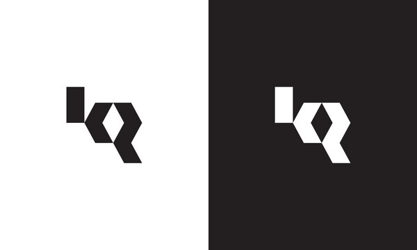 KR logo, monogram unique logo, black and white logo, premium elegant logo, letter KR Vector minimalist