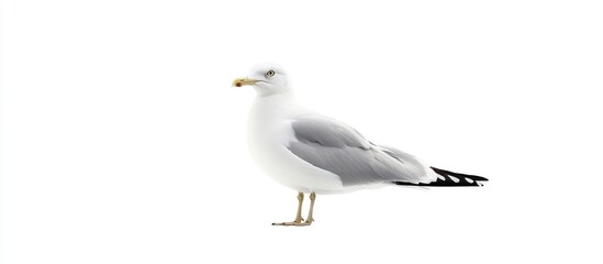 Obraz premium Seagull on White Background