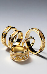 gold wedding rings