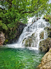 Fototapeta premium Snowdonia, Eryri, Snowdon,Yr Wyddfa, Watkins Path Waterfalls