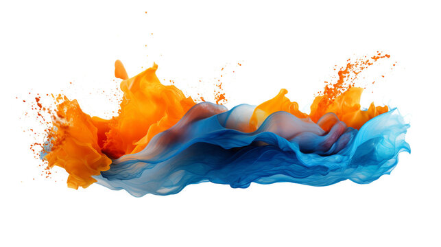 splash color isolated on white.