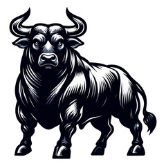 Bull vector illustration.