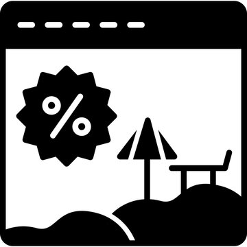 Online Sale Vication Book Icon