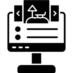 Online Booking Trip Icon