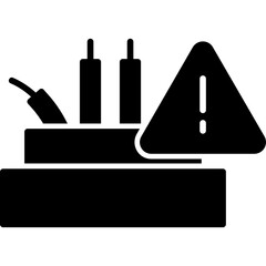 Optical Fiber Caution Icon