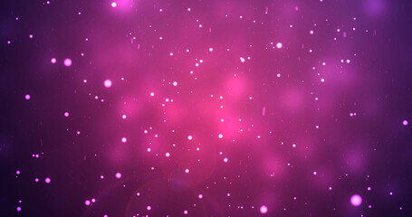 Obraz premium Colorful bokeh background shiny particles falling light rays moving. Clean soft elegant luxury Happy New Year festive events sparkly bg. Game atmosphere birthday bash animation. Glowy embers