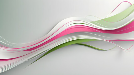 Obraz premium A modern light pink green white background having space for text, banner, poster, backdrop design, Abstract minimalist background design, 3d render