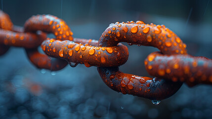 a close up of a chain