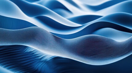 Obraz premium Abstract Blue Waves