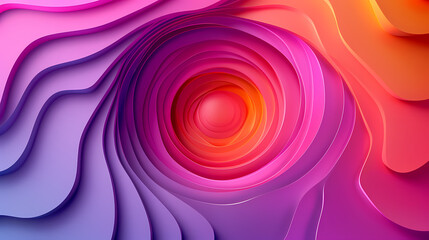 Obraz premium SET Modern poster design with gradient round sphere in the center. Colorful banner design with 3d gradient background