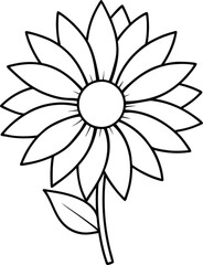 fun coloring book with hand-drawn floral illustrations for children