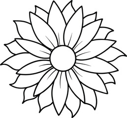 A lovely floral coloring book with hand-drawn designs for kids

