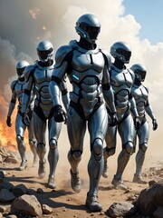 Human-Machine Hybrid Soldiers in Action