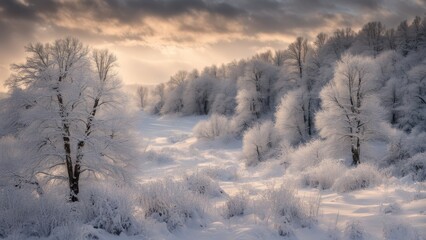 sunrise in the mountains