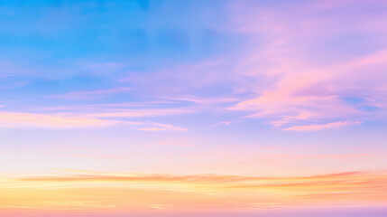 Obraz premium fantastic beautiful sky with cloud, gradient colors, sky background